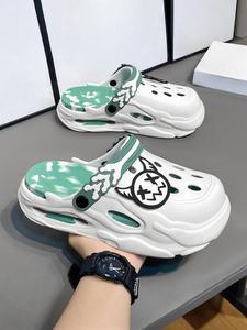 Men's Cartoon Slides, Casual Soft Comfortable Clogs, Anti Slip Clogs, Non-slip Slippers for Indoor & Outdoor Wear, Walking Shoes