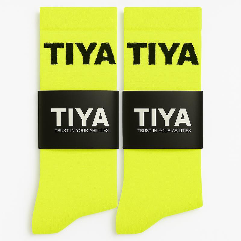 TIYA High-Performance Running Socks – Breathable, Quick-Drying, & Lightweight for Runners (Yellow) 3