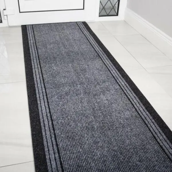Best Non Slip Dirt Catcher Runners Custom Extra Long Hallway Runner Rug Grey