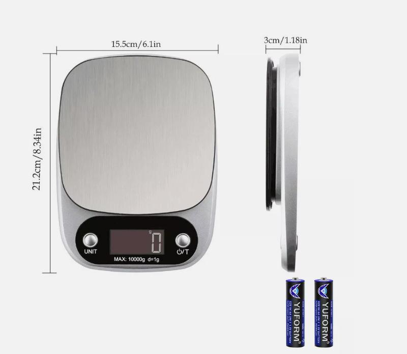 10KG Kitchen Scales Digital Electronic LCD Cooking Baking Food Weighing Scale UK 1