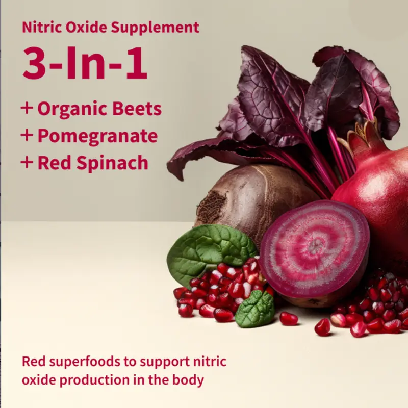 Snap Supplements - USDA Organic Beetroot Powder - 3-in-1 Nitric Oxide Supplement - Support Normal Blood Pressure & Blood Circulation - Mixed Berry 1