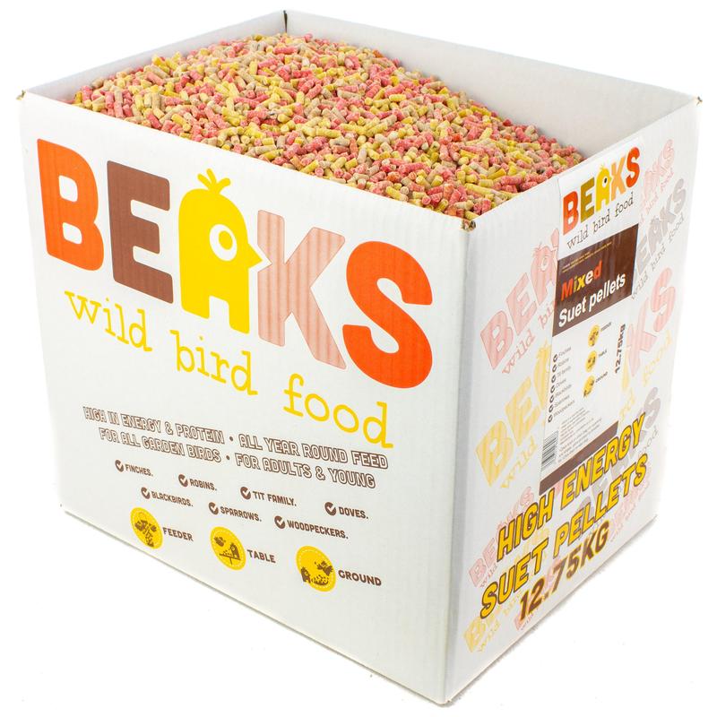 25kg MIXED high energy suet feed pellets for wild garden birds 1