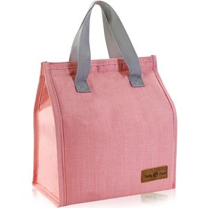 Portable Large Capacity Food Lunch Bag with Handle, 1 Count Durable Lunch Bags for Women, Insulated Lunch Box Storage Bag for Travel, Outdoor, Office, Summer for Gift, Lunch Bag Tote Bag, Teenage Girl Gifts, Travel Essentials