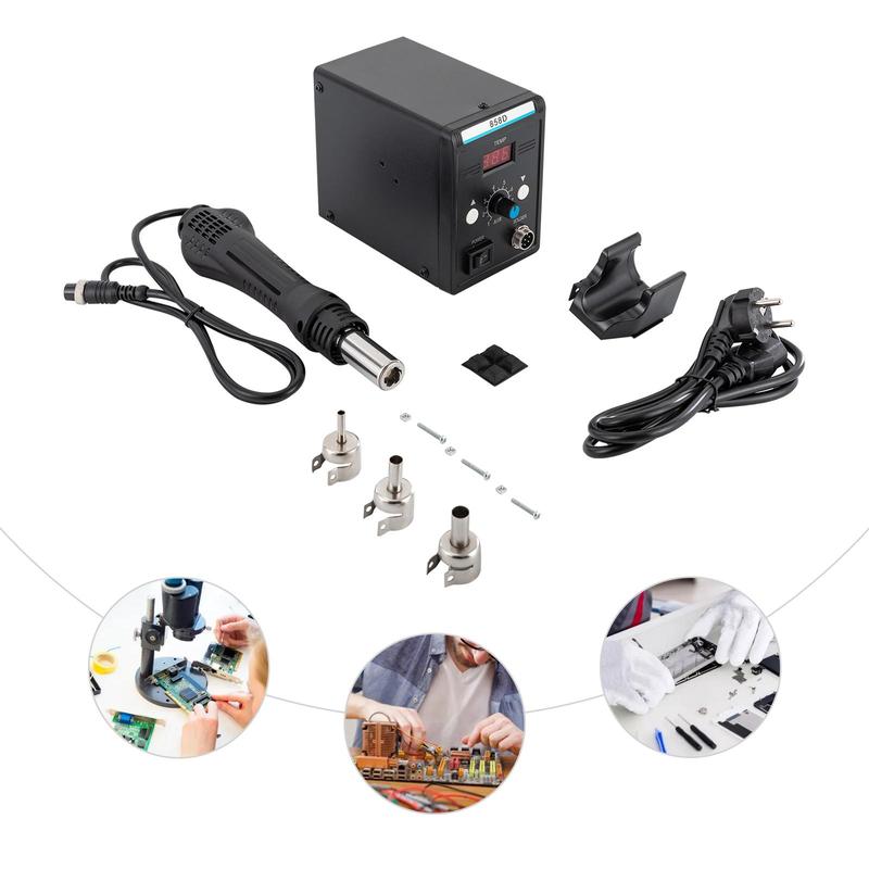 220V SMD Soldering & Desoldering Station for Electronic Repairs with Hot Air Function and LED Display 1