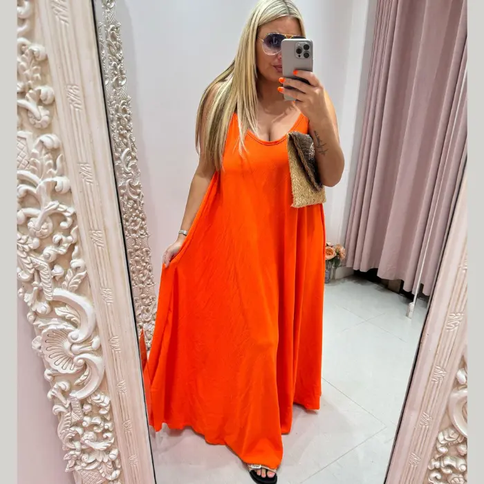 Pretty Dollz ~ Sophia ~ Strappy Swing Maxi Dress ~ Fits up to Size 22 ~ Womenswear Summer Dress plain casual casual dresses Clothes Comfortable 2
