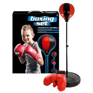 The Magic Toy Shop Kids Boxing Kit with Punching Bag, Gloves, and Adjustable Stand – Perfect for Motor Skills and Hand-Eye Coordination