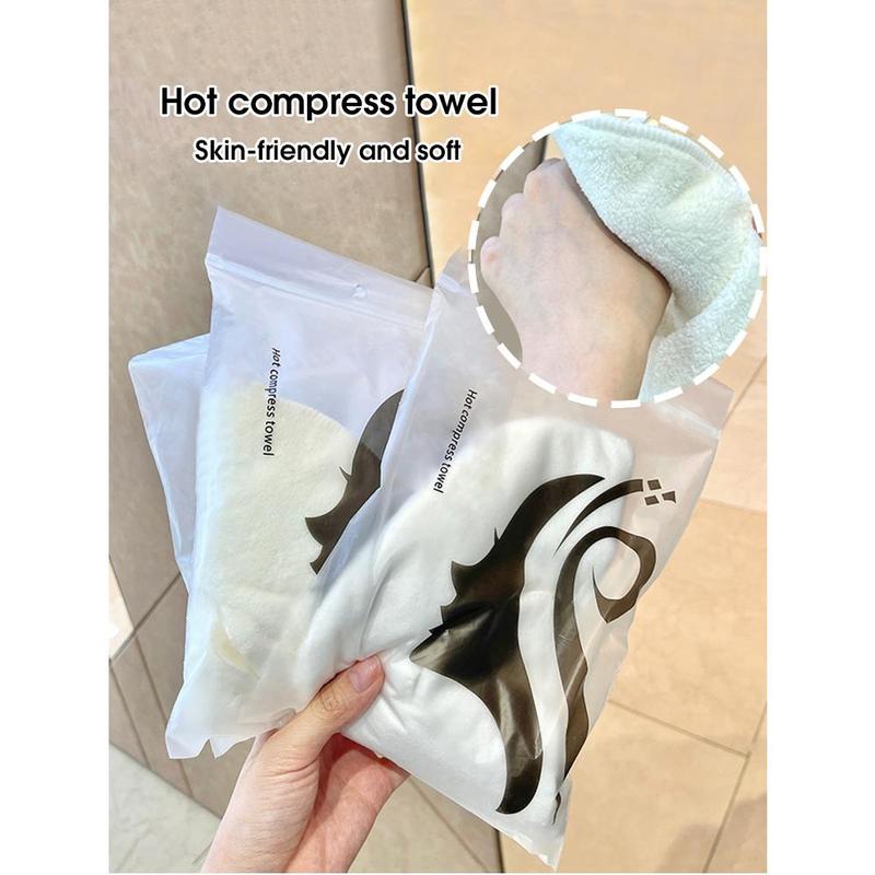 Hot compress towel hanging ear soft skin-friendly steam heating cold hot compress face towel wet compress irrigation face towel 8