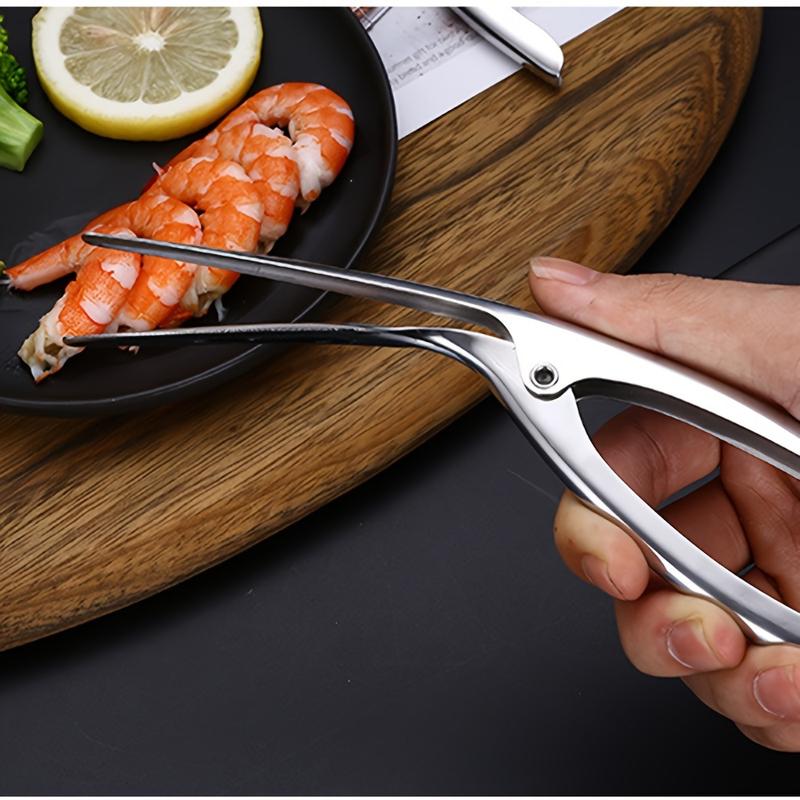 Product Introduction of 1pc Stainless Steel Shrimp Deveiner Tool - Ergonomic Handle, Efficient Seafood Prep for Easy Shelling & Cleaning, Kitchen Gadget 8
