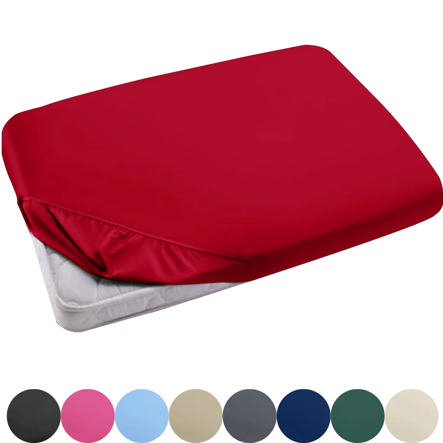 26CM Extra Deep Premium Quality Microfiber Fitted Bed Sheets - Options, Ultra Soft, Wrinkle-Free & Elastic Pillowcases - 16 Colors