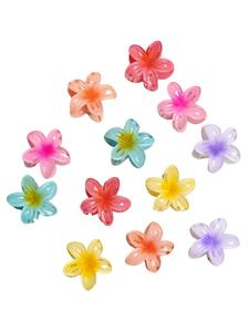 Colorful Flower Claw Clip Summer 2024, Cute Hair Claw, Fashionable Hair Accessories for Women, Minimalist Headwear Suitable for Thick Hair, Pink Cute Hair Accessories, Hairstyles, Hair Clips Claw