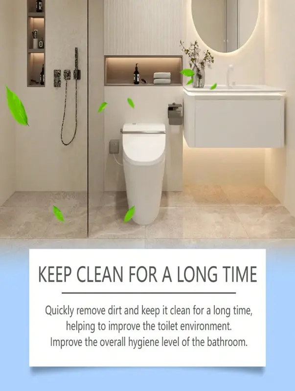 Toilet Cleaning Powder - Easily Removes Toilet Stains And Urine Scale, Quickly Creates Foam And Bubbles For Deep Cleaning 4