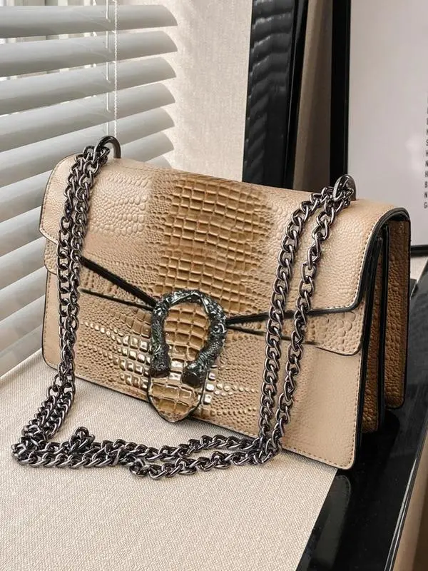 Women's Elegant Bag, Gifts for Girlfriend, Fashionable Chain Strap Shoulder Bag for Daily Used, Casual Trendy Versatile High-quality Daily Commuting Bag, Mother's Day Gift
