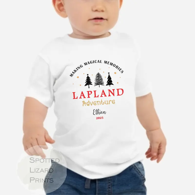 Personalised Lapland Sweatshirt 2025, Matching Family, Lapland Adventure, Children Jumper, Kids Baby Vest, Sleepsuit or T-shirt Lapland 2025 3