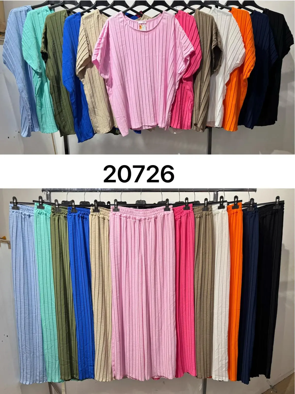 Pleated TOP and TROUSER Set, fits size UK 6-20