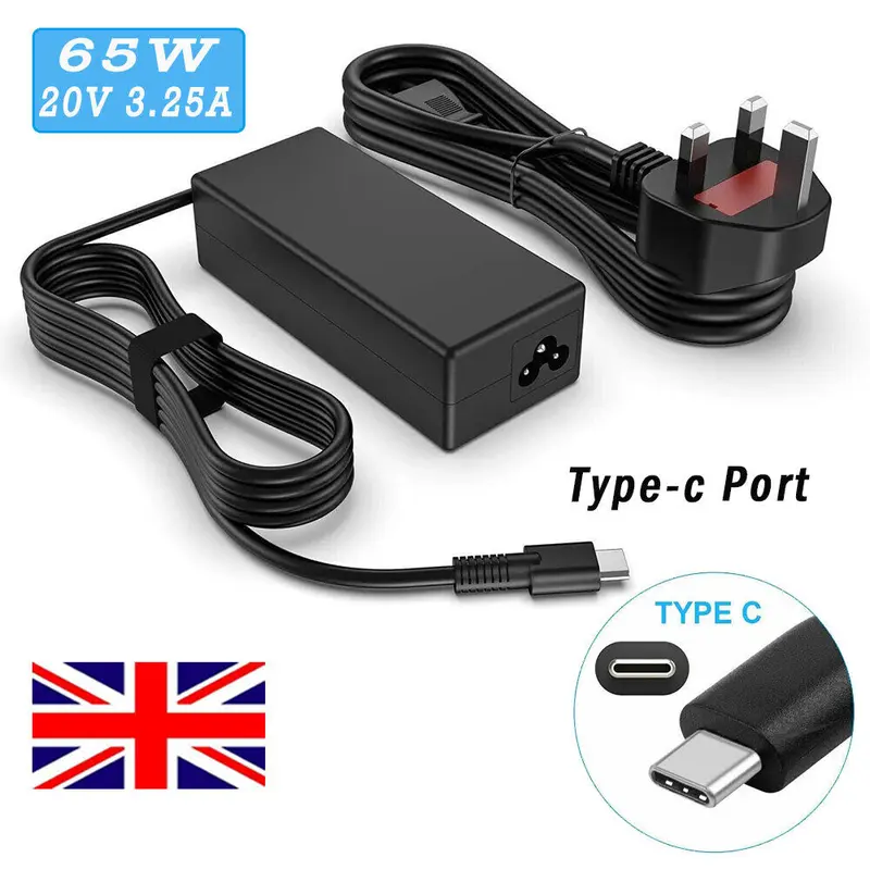 For Lenovo Acer HP Apple Sony ASUS 65W TYPE-C USB-C Laptop Power Adapter Charger 2