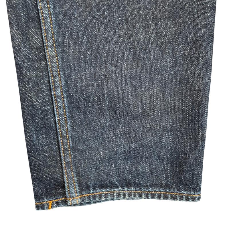 Men's Applique Logo Jeans Blue Size Waist 32" 5