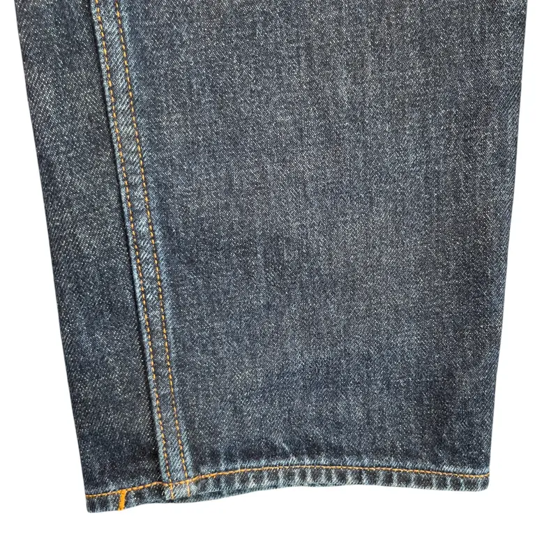 Men's Applique Logo Jeans Blue Size Waist 32" 5