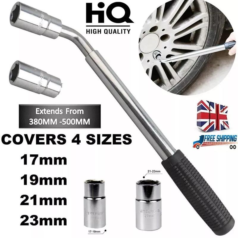 Product Introduction of Extendable Wheel Brace Wrench Telescopic 17 19 21 23MM Car Van Socket Tyre Nut 17