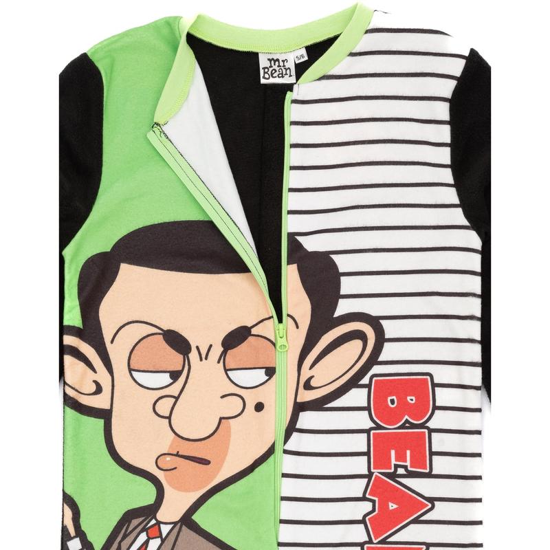 Vanilla Underground x Mr Bean Boys Green Mr Bean, Teddy Onesie 4