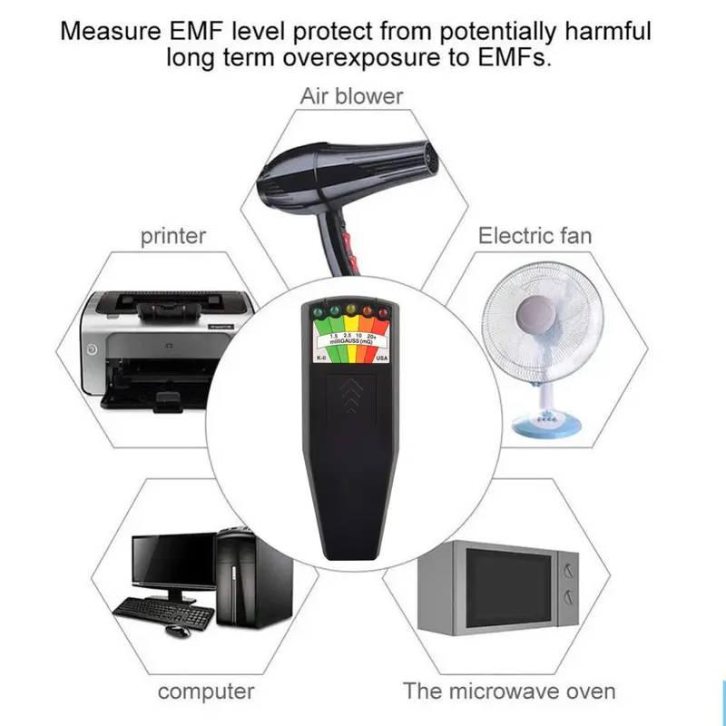 NEW! EMF Meter Hunting Magnetic Field Detector Paranormal Equipment Tool UK 6