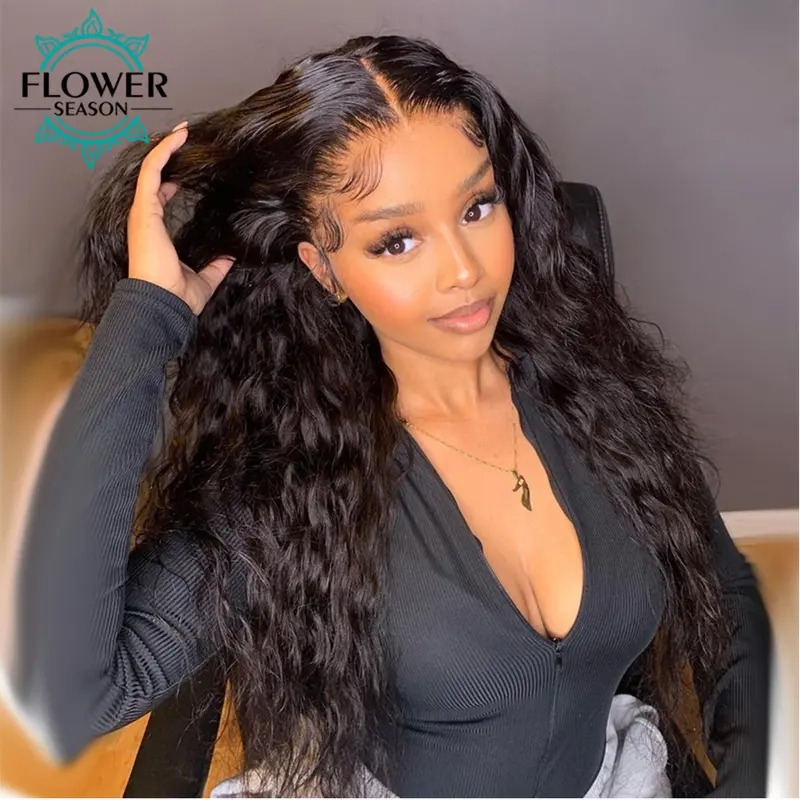 Silk base Full lace Wigs Human Hair Glueless Loose Wave 5x4.5 Silk Top Full Lace Human Hair Wig HD lace Preplucked for Women 3
