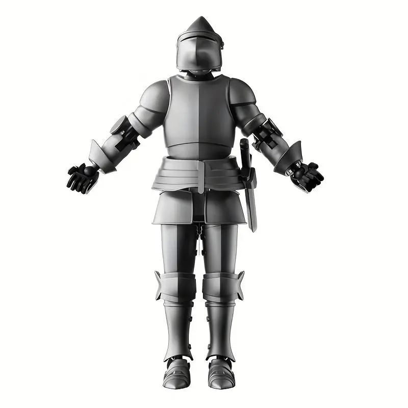 Action Figure Of NeslGenc Dummy-13 Armored Robot, T13 Multi-joint Figure, Knight Figure Desktop Toy With Weapons And Shield 2