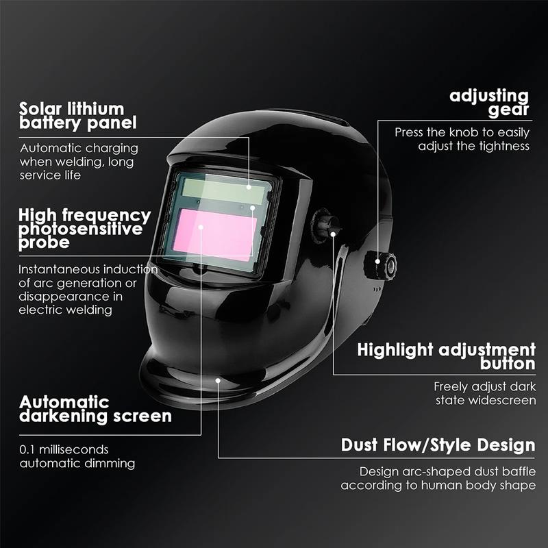 Auto Darkening Welding Mask Helmet Solar Powered Welders ARC TIG MIG Grinding UK 5