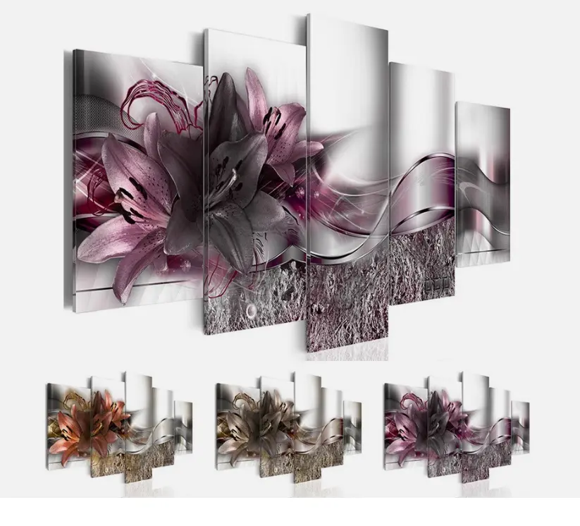 5X Modern Art Oil-Painting Drawing Canvas Print Wall Picture Home Décor Unframed Artistic Decor Poster Room