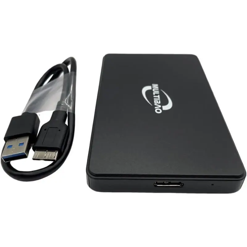 2.5" Hard Drive Enclosure SATA HDD/SSD Caddy Case To USB 3.0 For LAPTOP DVR External Black Enclosure Box 1