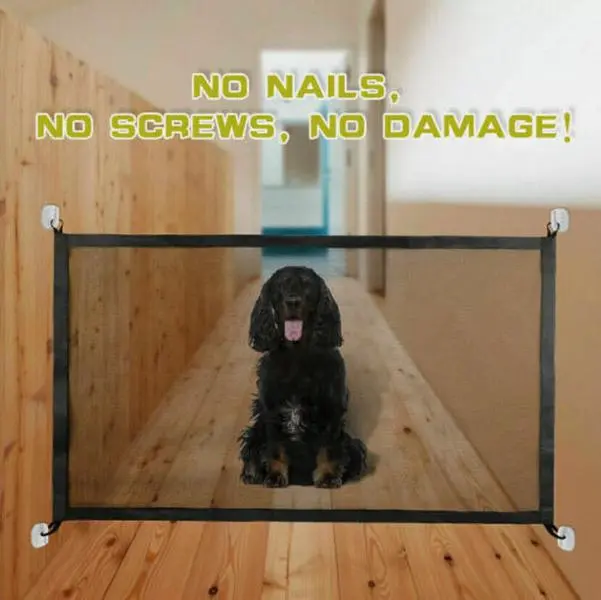 Home Pets Dog Isolation Fence,Baby Safety Gate, Safe Tear Proof Stairs Guard Net