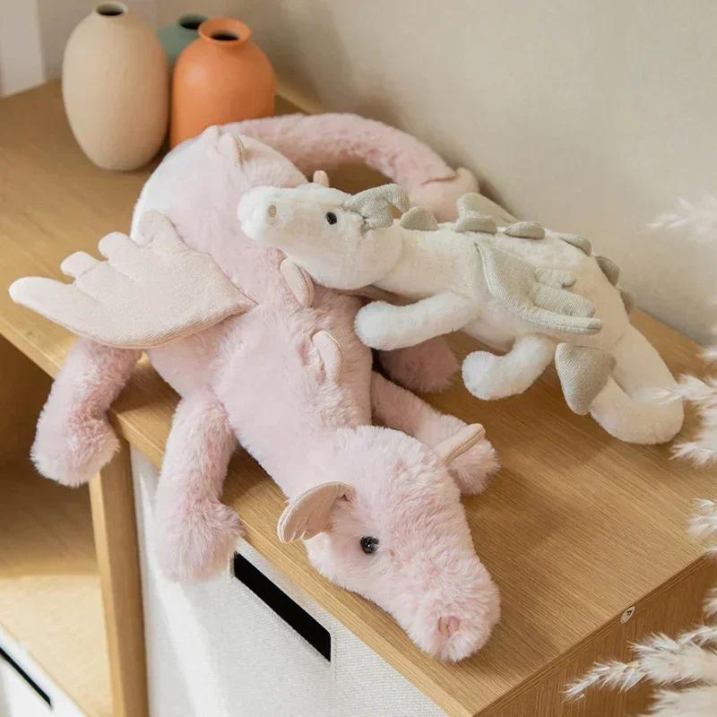 New Dragon Plush Toys Stuffed Dinosaur Flying Wings White Pink Green Blue Dragons PLushies Dolls Birthday Gift 0