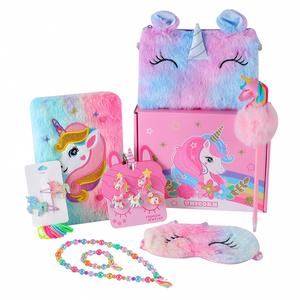 Cartoon Unicorn Design Gift Box Set, 1 Set Unicorn Themed Gift Box Set, Birthday Gift Set, Party Favors for Birthday, Party Supplies, Party Favors Assortment