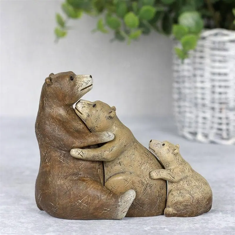 The Three Bears Family | Bear Ornament Decor Father 4