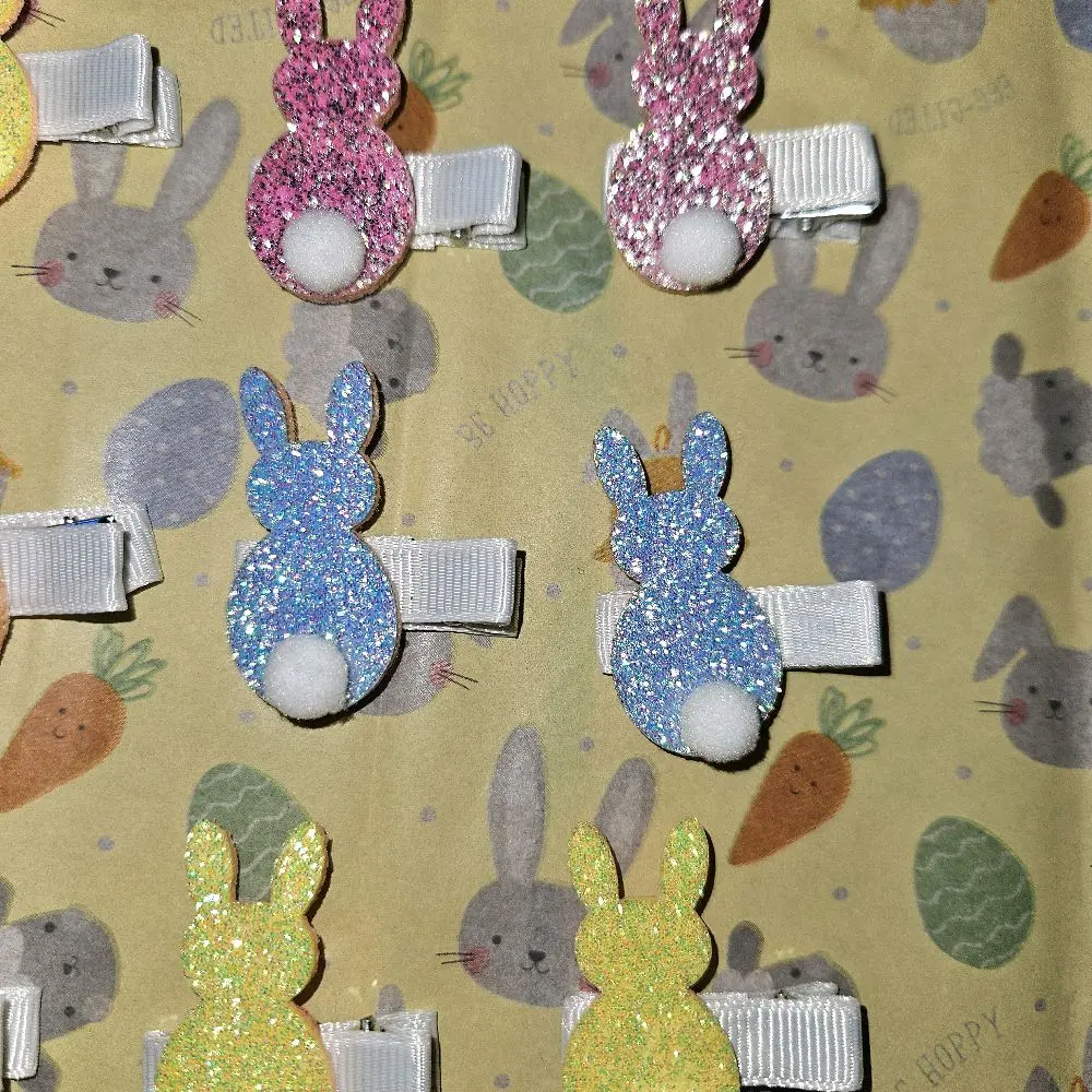 Bunny Clips for Kids - Perfect Accessory for Your Little One in Blue, Pink, and Yellow