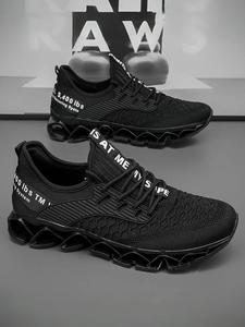 Men's Sporty Lace Up Front Low Top Sneakers, Jogging Shoes, Casual Comfortable Breathable Running Shoes, Workout Sneakers, Trendy All-match Sneakers for Daily Wear, Athletic Shoes