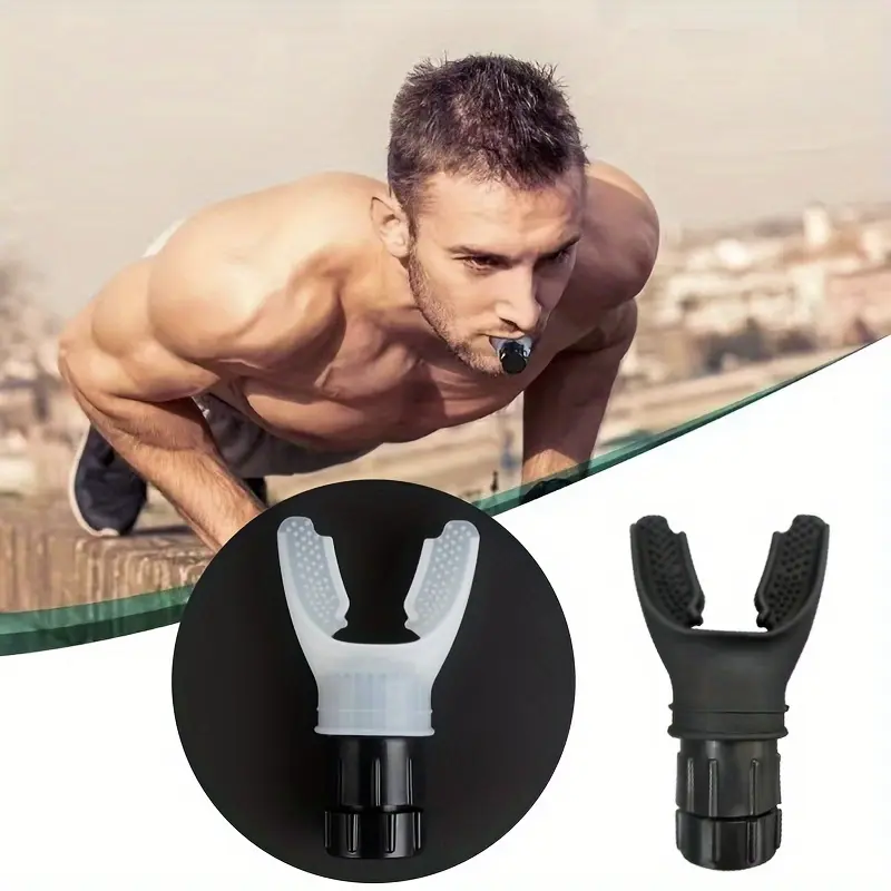 Adjustable Resistance Breathing Trainer for Enhanced Lung Capacity & Respiratory Health - Portable Fitness Exerciser with Silicone Mouthpiece, No Battery Needed, Ideal for Sleep Quality Improvement, Sleep Quality Enhancer|Adjustable Resistance Trainer|Sil 0