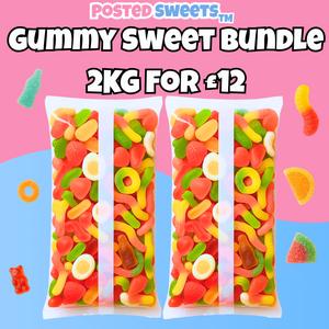2KG GUMMY PICK AND MIX - POSTED SWEETS £12 Snack Sugar Fruit Candy