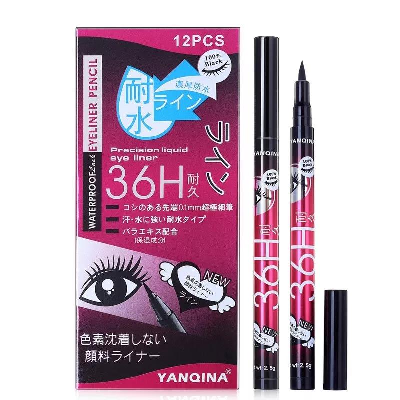Product Introduction of New Yanqina Black 36H Waterproof Pen Precision Liquid Eyeliner Eye Liner MakeUp 10