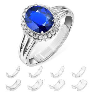 Ring Size Adjuster for Loose Rings, 8 Sizes Ring Adjusters, Ring Resizer Stops Spinning & Slipping, Ultra-Thin Ring Spacer for Women & Men, (1-8mm)