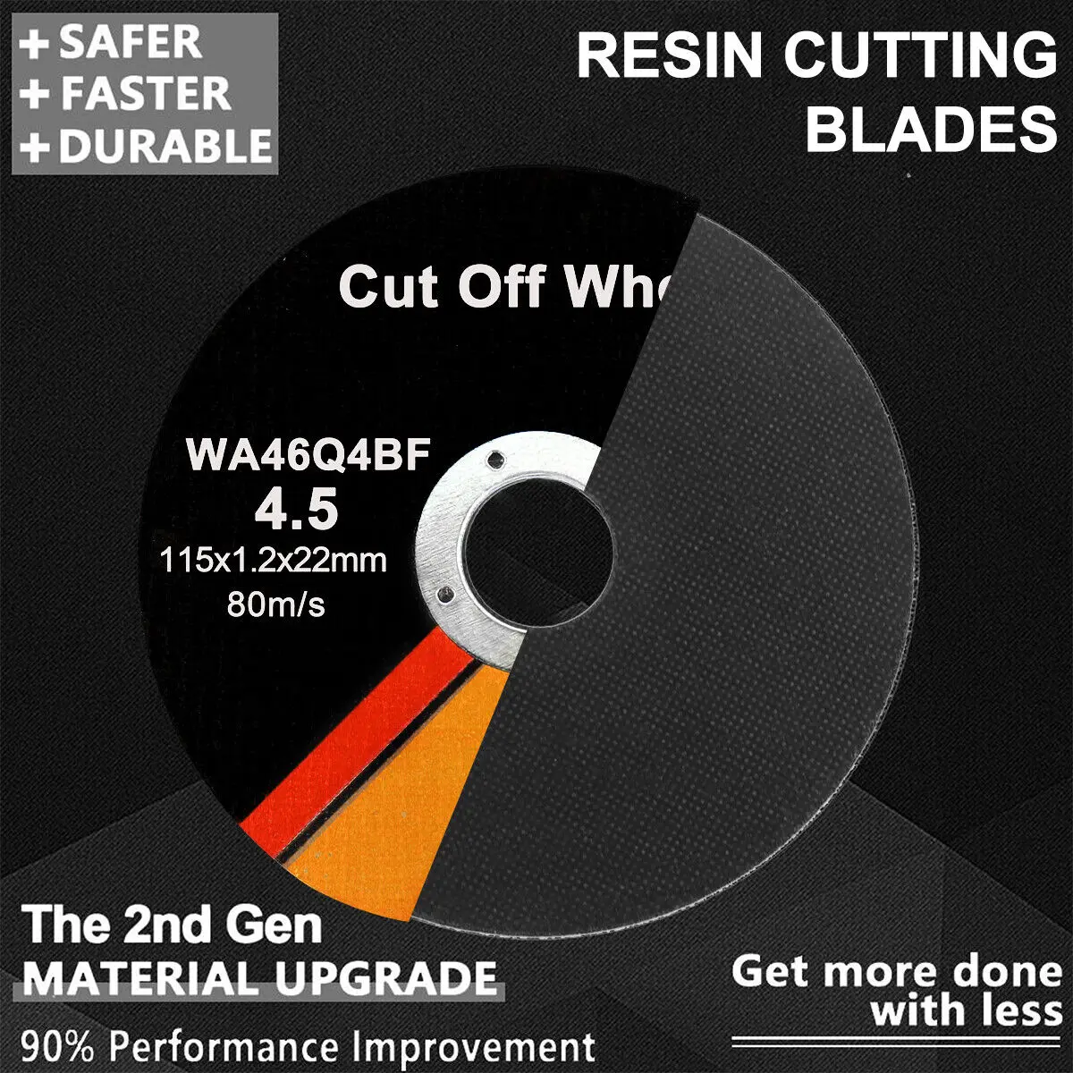 100 x 115mm ULTRA THIN 1mm METAL CUTTING BLADE DISC FOR STEEL & STAINLESS ANGLE[50PCS]
