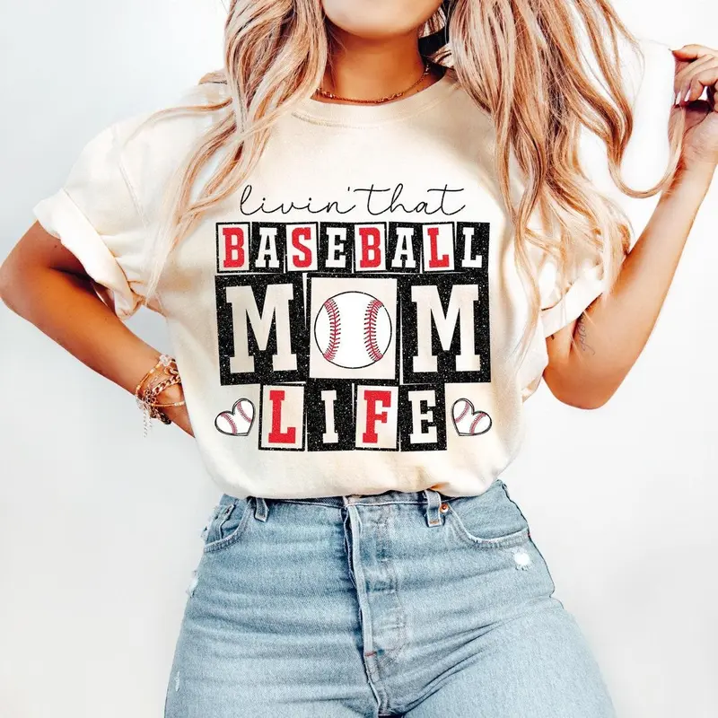 Retro Baseball Mom Shirt, Baseball Mom Life Shirt , Baseball Mama Tshirt 1