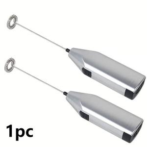 Handheld Imitation Stainless Steel Milk Frother, Frother Blender Espresso Cappuccino Latte Maker, Battery Powered Blender (Battery Not Included), Household Kitchen Supplies