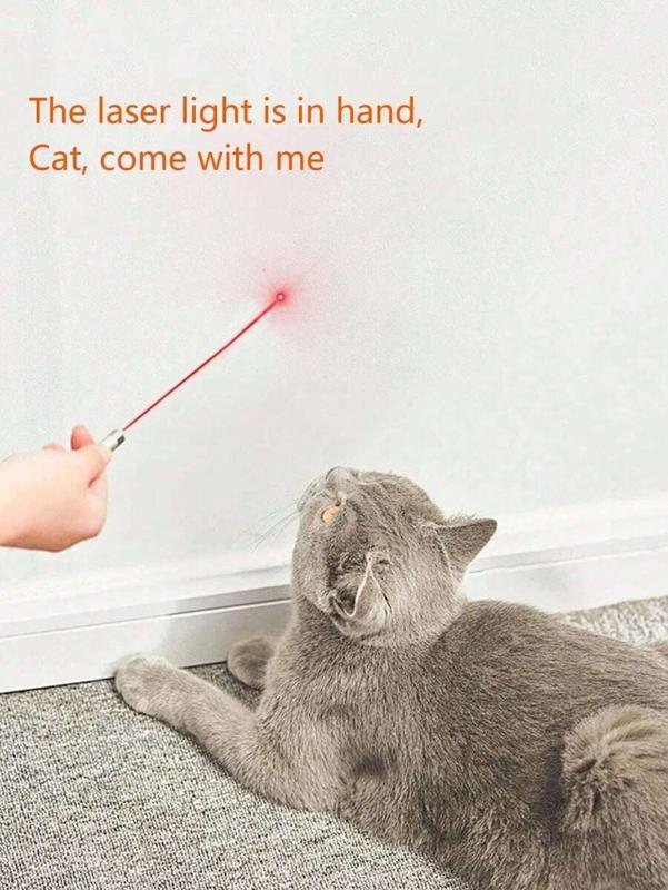 2-In-1 LED + Laser Cat Toy - Multifunctional Cat Teaser Wand, Interactive Pet Toy, Best Cat Toys, Portable Keychain Laser 8