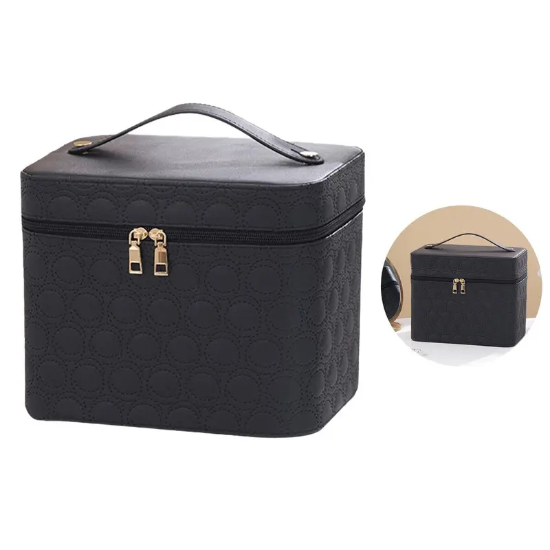 Extra Large Vanity Case Beauty Box Make up Jewelry Cosmetic Nail Storage Box AU 4