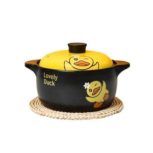 Cute Duck Design Ceramic Pot, Lovely Non-stick Pot with Handle, Heat-resistant Pot for Soup, Stew, Rice & Hot Pot, Ideal for Home, Hotel & Gifting