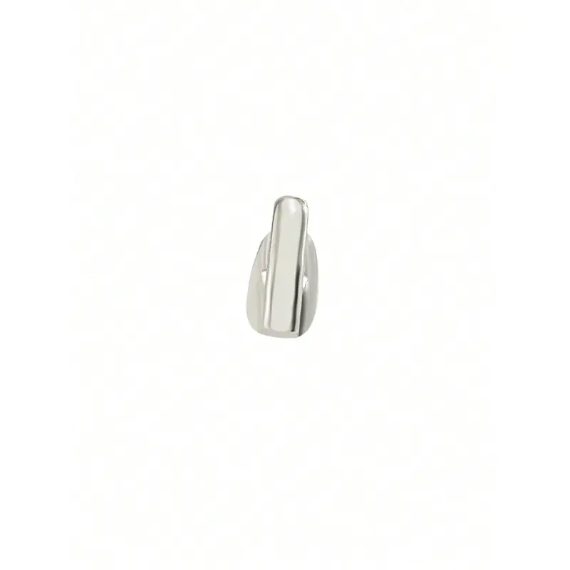 1 Set Single Row Icy Gold & Silver Cubic Zirconia Stud Grill, Adjustable Unisex Hiphop Nightclub Punk Style 2