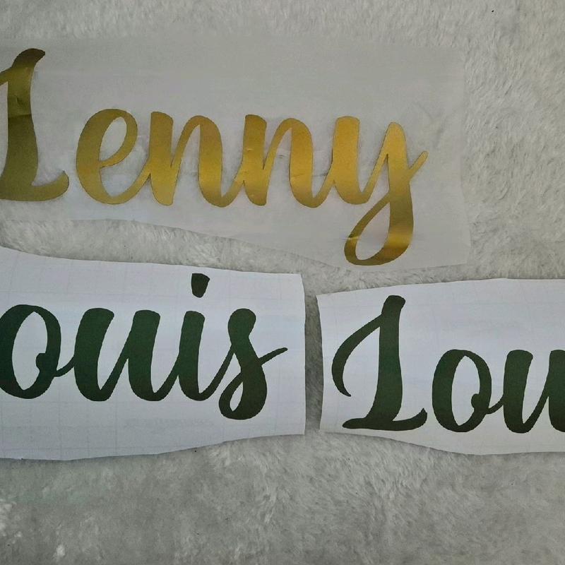 Personalised Name/Word Vinyl Sticker for Balloon Decoration - DIY Balloon Decal 4