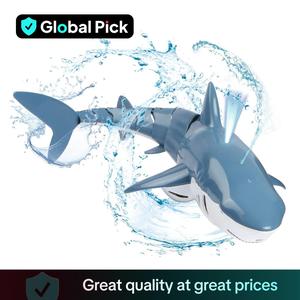 Remote Control Electric Shark Toy for Kids, Creative Animals Water Toy with Diving Light, Fun Outdoor Toy for Swimming Pool, Shower, Lake, Water Parks, E Toys for Children, Baby Play Essentials, Adventure Encourage