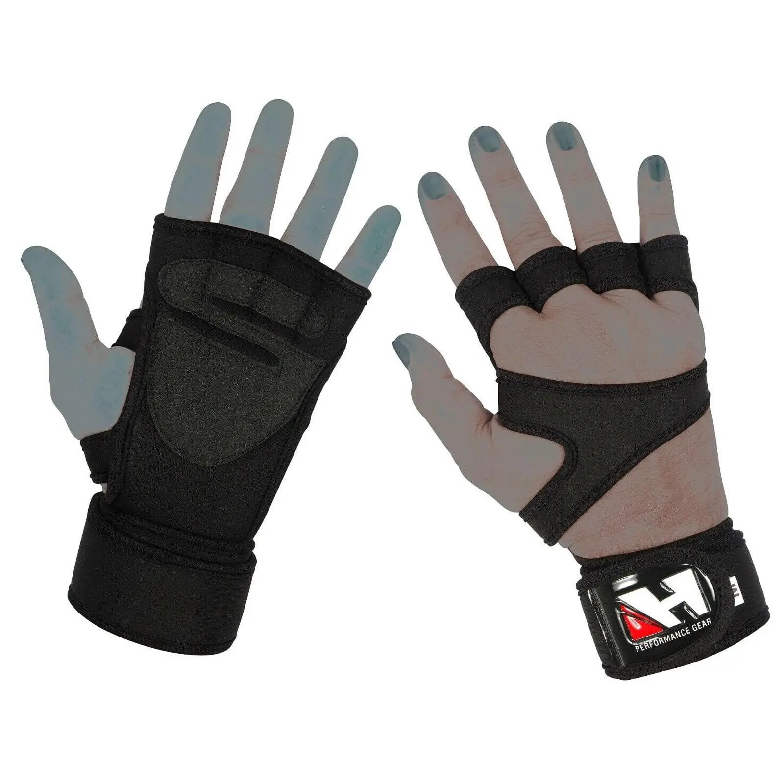 Gym Training Gloves with Wrist Wraps for Bodybuilding & Fitness