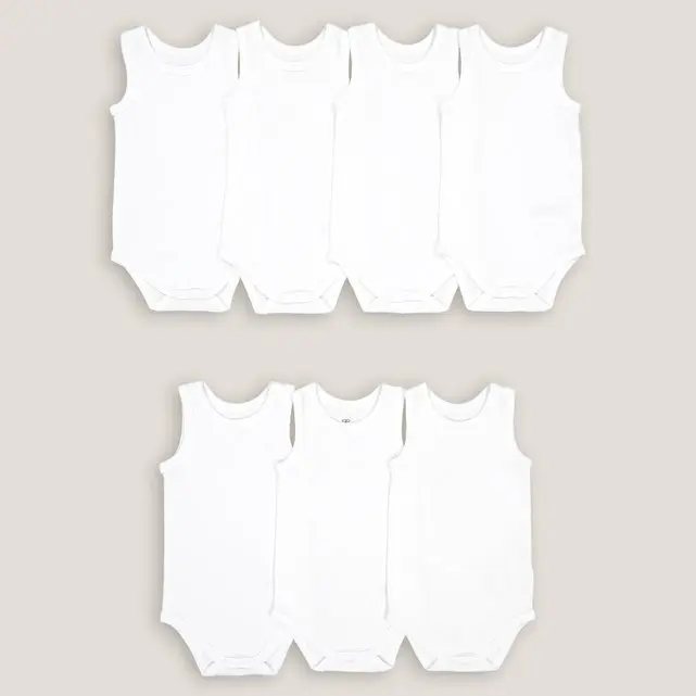 Pack of 7 Bodysuits in Organic Cotton